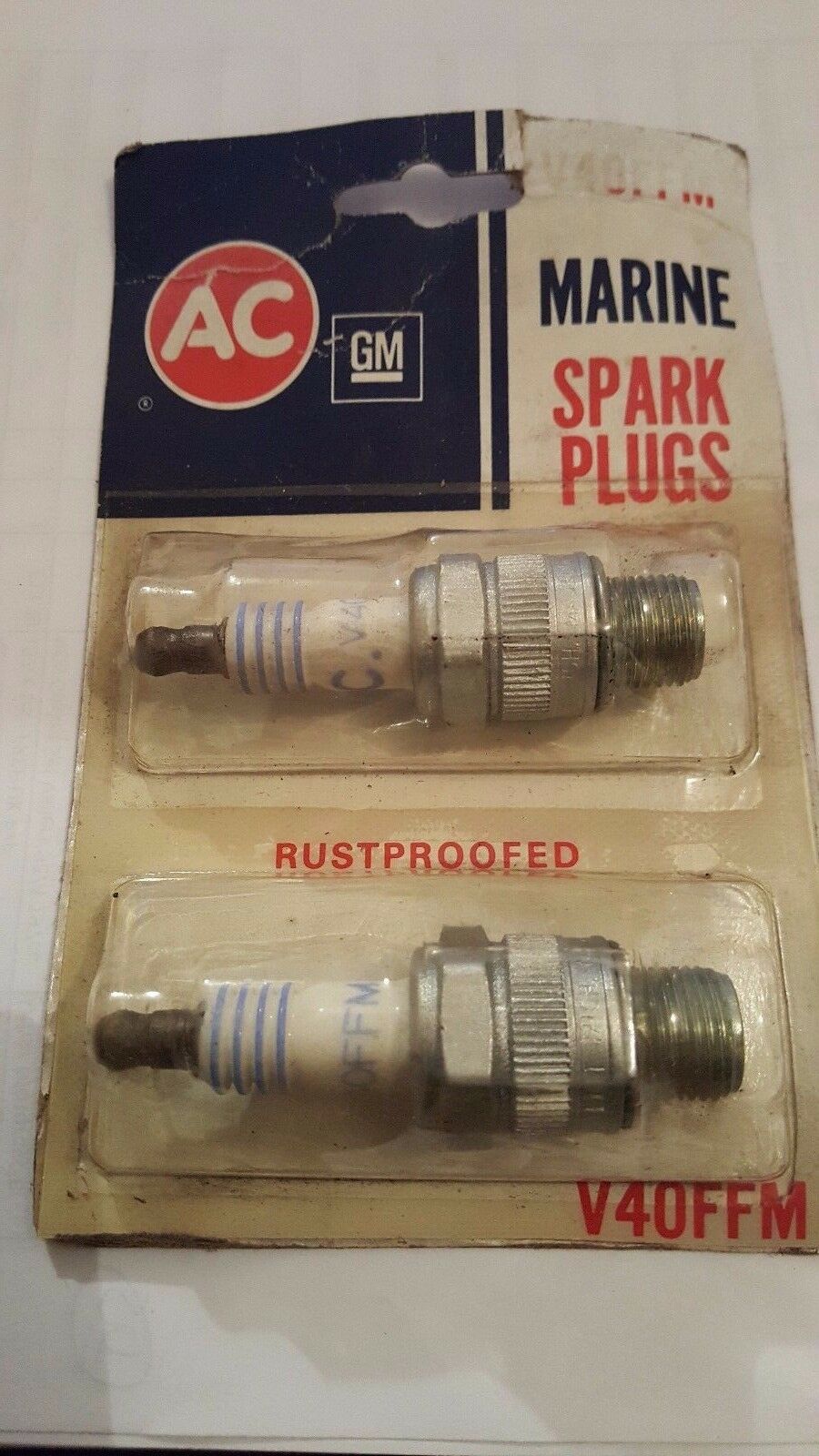 2 NOS AC Marine Spark plugs V40FFM ABC Spares