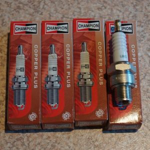 Four Champion 14mm Spark Plugs Ford 8 & 10