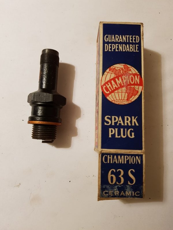 NOS Vintage Champion 63S Shielded Spark plug